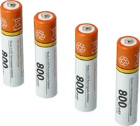 vhbw 4x AAA Micro Akku kompatibel mit Philips D4501, M3351, D6351, CD650, CD655, M3451 schnurlos Festnetz Telefon (800 mAh, 1,2 V, NiMH)