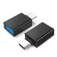 USB A zu USB Typ-C Adapter mit OTG-Funktion für Smartphones und Tablets Unterstützt Synchronisation Datenübertragung Plug & Play Schwarz