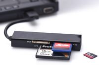 ednet USB 2.0 Kartenlesegerät Multi-Card-Reader schwarz