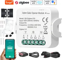 Tuya ZigBee Smart Garagentoröffner, Mobiltelefon APP-Fernsteuerung, Sprachsteuerung, Gerät teilen, Kompatibel mit Alexa Home, Erfordert ein Gateway