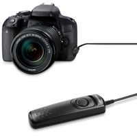 kwmobile Kamera Fernauslöser für Spiegelreflexkameras - ersetzt RS60-E3 - Drahtauslöser Kabelfernauslöser für DSLR Kameras - Kabel Auslöser