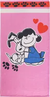Peanuts Snoopy Strandtuch Handtuch Badetuch Pink 70 x 140 cm