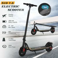 NewHover 8'' Klappbar Elektroscooter Elektroroller, bis zu 25 km/h, mit LCD-Display, Klingel und Scheinwerfer, Einfach zu Faltbarer und Tragbarer E-Scooter (Ohne ABE-)