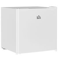 HOMCOM Mini-Gefrierschrank 46L freistehend Gefrierbox 65 W Minikühlschrank elektrisch Mini Gefriertruhe mit Eisbox 0 bis 8℃ Temperaturregelung 48 x 44 x 49 cm Weiß