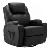 M MCombo Massagesessel Fernsehsessel Relaxsessel 7020, mit Heizung, Dreh 360° Schaukel, manuell verstellbar