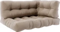 Vicco Sada polštářů pro palety Flocken, 120 x 80 cm 3 díly, Písek