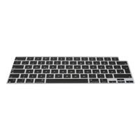 kwmobile Silikon Tastaturschutz für Apple Macbook Air 15 2023 M2 (A2941) - QWERTZ Keyboard Cover Abdeckung - Schwarz