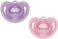 Nuk Schnuller 2er Pack Sensitiv - Silikon 6-18 M - Lila OneSize