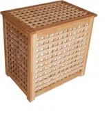 Primaster Wäschesammler natur Buche 55 x 37 x 52 cm
