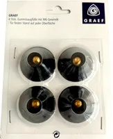 GRAEF Gummisaugfüße mit M-6 Gewinde, 4er Karte