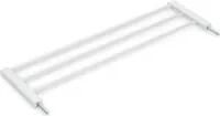 Hauck 21cm Verlängerung für Treppenschutzgitter / Türschutzgitter wie z.B. hauck Open N Stop 2, ohne Bohren - mit Druckbefestigung, Metall, white
