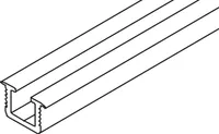 Einfachlaufschiene zu 042.3039., Aluminium, eloxiert