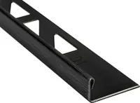L-Profil Edelstahlschiene Fliesenprofil V2A L250cm 10mm schwarz anthrazit gebürstet