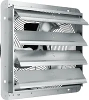 Odsávací ventilátor VEVOR, 406 mm, 1400 otáček za minutu, 1506 CFM, nástěnný hliníkový ventilátor k montáži na stěnu se střídavým motorem, větrání a chlazení pro skleníky, garáže, kůlny, obchody