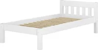 Modernes Einzelbett Massivholz Kiefer weiß 90x200 Futonbett Jugend Zubehör wählbar V-60.38-09WRollrost inkl.