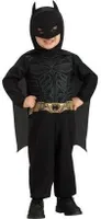 Original Batmankostüm Kostüm Batman für Kinder Kinderkostüm The Dark Knight Fledermauskostüm Fledermaus schwarz mit Umhang und Maske Gr. 6 - 24 Monate, Größe:Infant