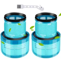 2 pack v15 detect filter für dy.son v15 v11 sv14 sv17 sv22 detect absolute complete animal extra pro torque drive staubsauger filter ersatzteil, ersatzteil Nr. dy-970013-02