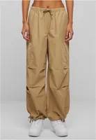 Dámské kalhoty Urban Classics Ladies Bavlna Cargo Parashute Pants unionbeige - 4XL