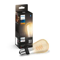 Philips Hue White LED Leuchtmittel E27 St64 in Transparent 7,2W 550lm dimmbar