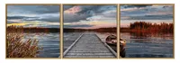 Noris Spiele Malen nach Zahlen - Sonnenaufgang am See (Tript.); 609470754