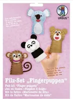 Filz-Set Fingerpuppen Zoo-Tiere
