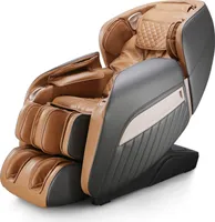 NAIPO MGC-A350BR, Massagesessel Shiatsu Massagestuhl Zero Gravity für Ganzkörper, mit Heizung, SL Track, Klopfen, Kneten, Luft-Massage-System, USB, Bluetooth 3D Surround Sound Musik, Für Zuhause und Büro - Braun