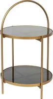 Maeve Beistelltisch Ø43cm Messing / Schwarz