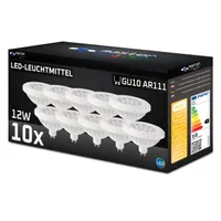 MasterLED GU10 AR111 LED Vita 12W 960lm Leuchtmittel - 4000K Neutralweiß – 10er Set Spotlights
