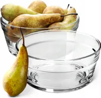 KADAX Salatschüssel, Servierschale aus Glas, Spülmaschinenfeste Snackschale