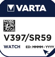 Varta Knopfzelle Silberoxid V 397 1,55V SR 726 SW Uhrenbatterie Quecksilberfrei 1er Blister