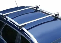 zestaw aluminiowych bagażników dachowych 120 cm srebrny