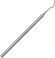 Zahnreiniger mit um 45 Grad gedrehter Spitze aus rostfreiem Edelstahl für