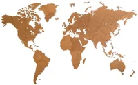 obří dřevěná mapa světa 280 x 170 cm