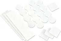 Klettpunkte-Set, weiß, 8 Stück