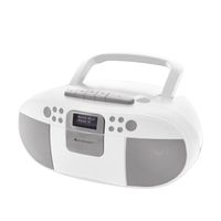 Soundmaster SCD7800WE tragbares Digitalradio Kassettenspieler CD-Player DAB+ USB