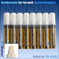 Kreidestifte (7-15mm) im 8er SET (WEISS)