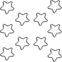 10 Stück Punk Herz Stern Helix Knorpel Tragus Daith Nasenpiercing Ohrstecker-Silber 5