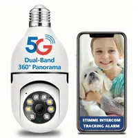BOYKEEP 360° Überwachungskamera Innen, 2,4GHz / 5GHz WiFi Kamera Indoor für Baby, Bewegungserkennung, Zwei-Wege-Gespräch, akustischer Alarm