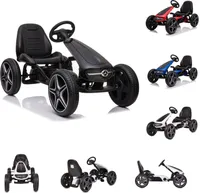 Moni Kinder Gokart Mercedes-Benz, EVA-Kunststoffreifen, Bremse, Musik, Pedale schwarz