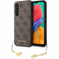 Guess 4G Chain Charms Collection Hardcase Hülle Cover für Samsung Galaxy A54 Braun
