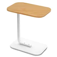 Prenosný konferenčný stolík s hmotnosťou 1,73 kg, multifunkčný stolík do obývačky, moderný príručný stolík, vzhľad dreva - DESKICA White