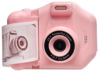 Denver KPC-1370 Rosa Kinder Fotokamera mit Druckfunktion und Selfie-Linse – inklusive 64GB MicroSD-Karte