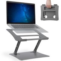 Laptop Ständer, Faltbarer Laptop Halter aus Aluminium, Belüfteter Notebook Ständer Ergonomischer Laptopständer für alle Laptops von 10–15,6 Zoll