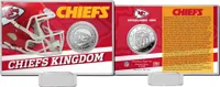 NFL Team History Silver Coin Card - Kansas City Chiefs
