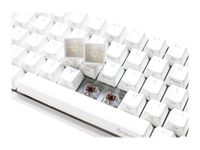 Ducky ONE 2 SF Gaming Tastatur MX-Silent-Red RGB LED - weiß - Tastatur - USB Typ C Ducky