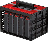 Sada 5 Organizér, Box Na Náradie, Zásobník Na Malé Diely S Rozdeľovačmi, Kufrík, Skrinka, Tagercase 30