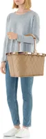reisenthel carrybag, Einkaufskorb, Picknickkorb, Tragetasche, Frame Rhombus Ginger, 22 L, BK6046