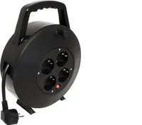 BACHMANN Schutzkontakt-Aufrollkabelbox 4fach AC230V Kabel, 10 m