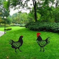 Hahn Acryl Garten Kunst Huhn Hahn Hühner die Dekoidee 2021 für den Garten NEU 