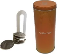 Kaffeepad döse Metall 17,5 x 8 cm Ø